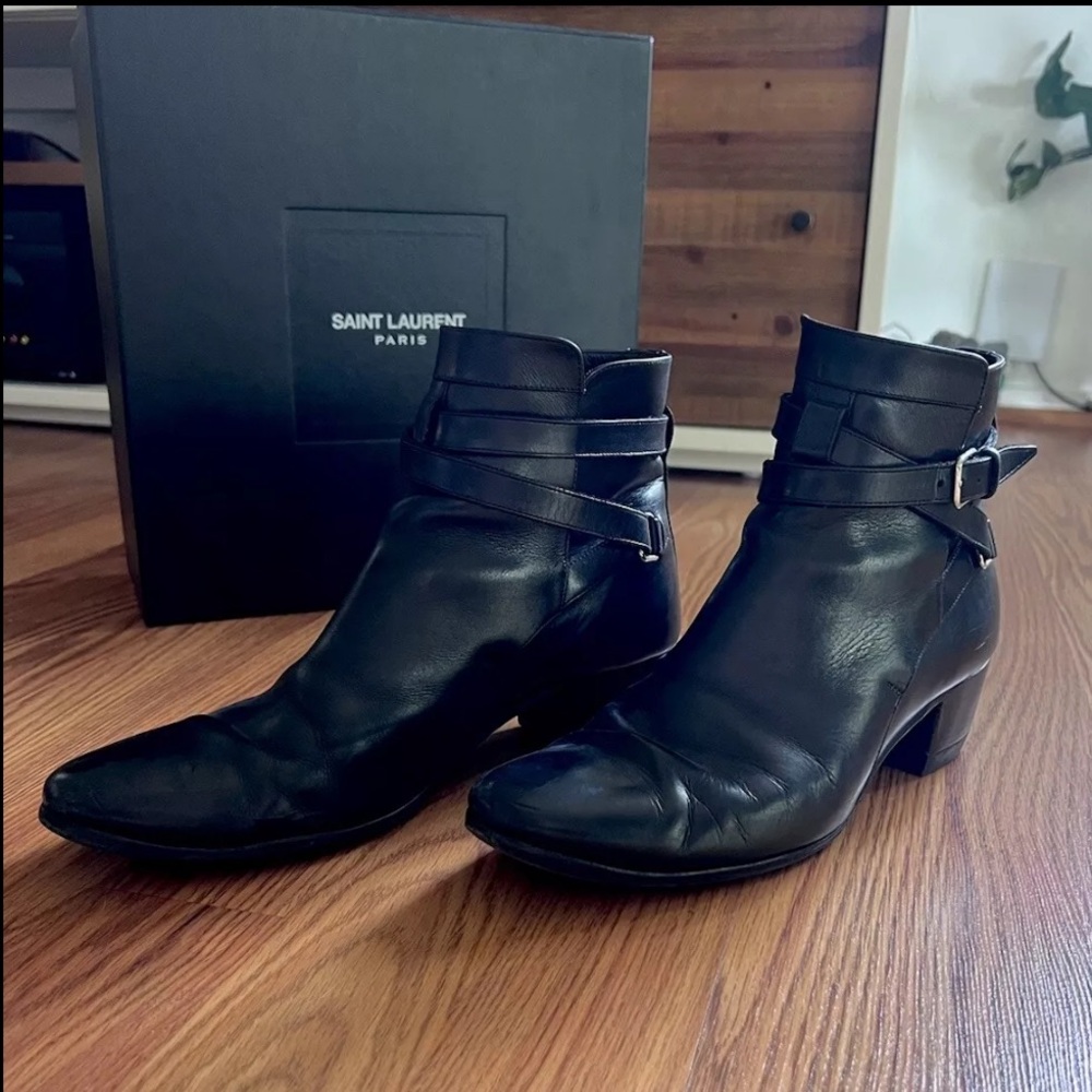 Best! Saint Laurent Wyatt Jodhpur Black Boots 🥾